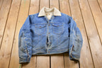 Vintage 1970s Olympic Sherpa Lined Denim Jean Jacket