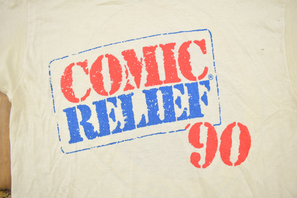 Vintage 1990 Comic Relief A Benefit Aid To Americas Homeless Graphic T Shirt