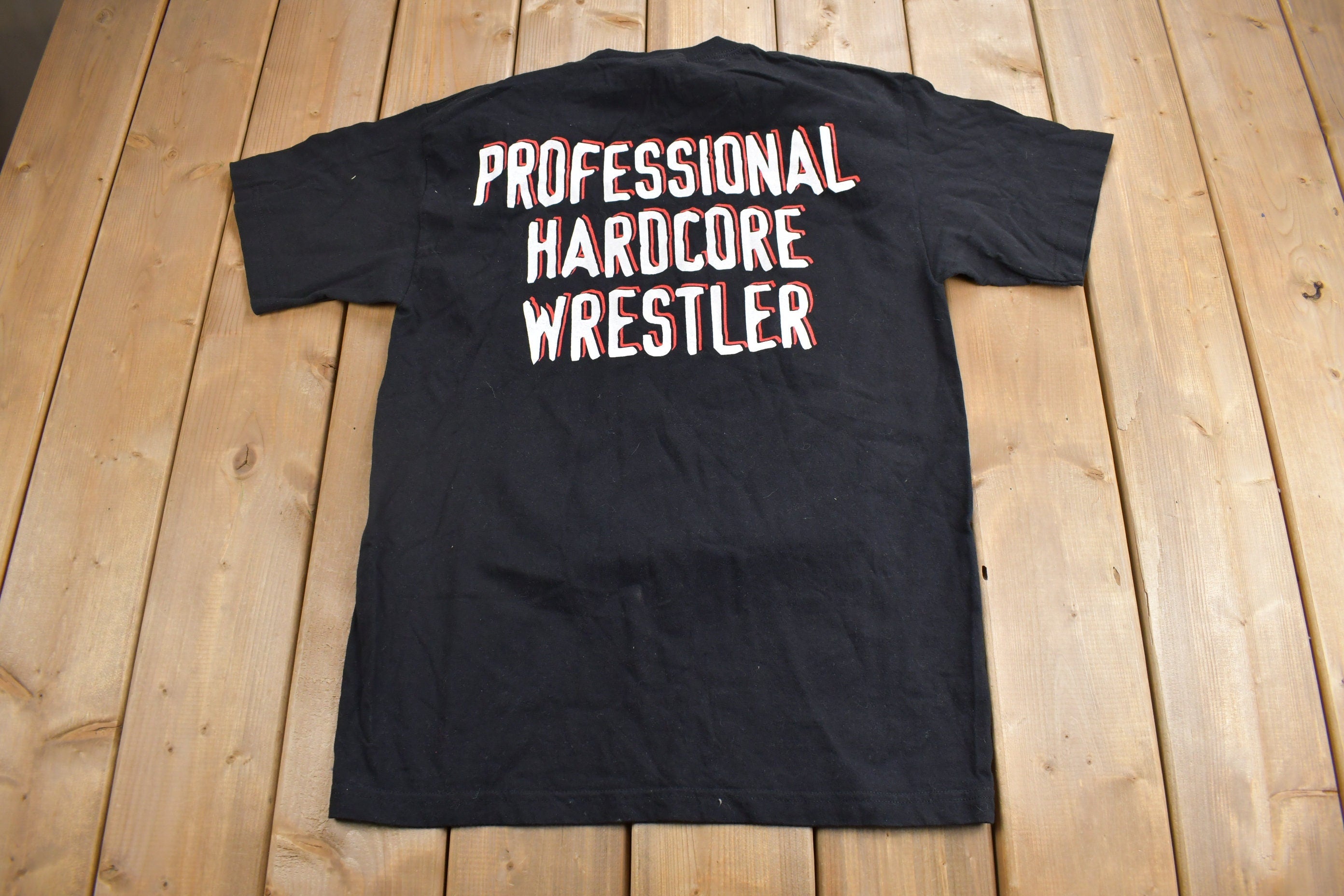 Vintage 1990s The Rock Professional Hardcore Wrestler Graphic T-Shirt  90s Streetwear  Pro Wrestling Tee  Dwayne Johnson