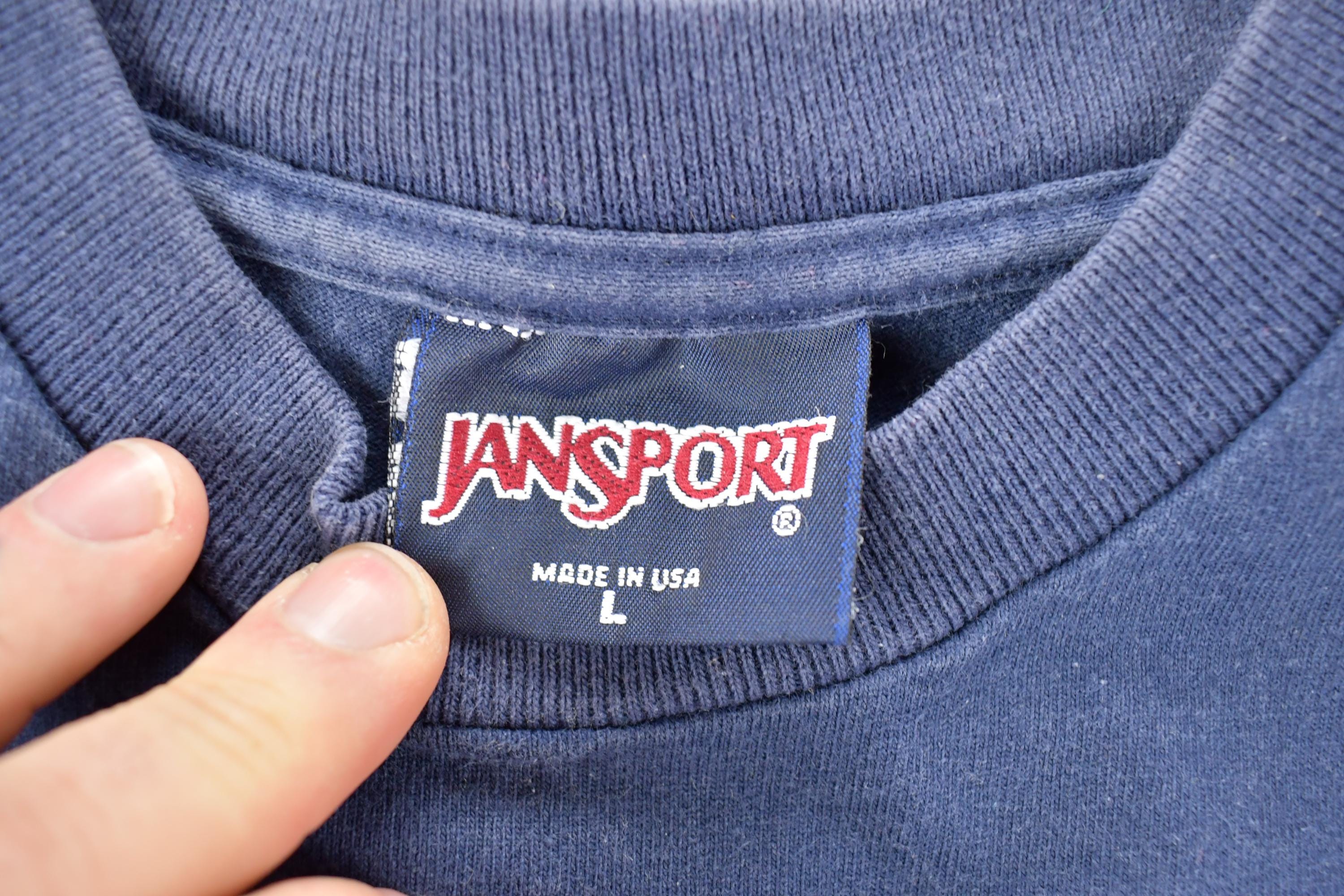 Vintage 1990s De Paul Blue Demons Jansport Crewneck Light Heavy CottonSweatshirt