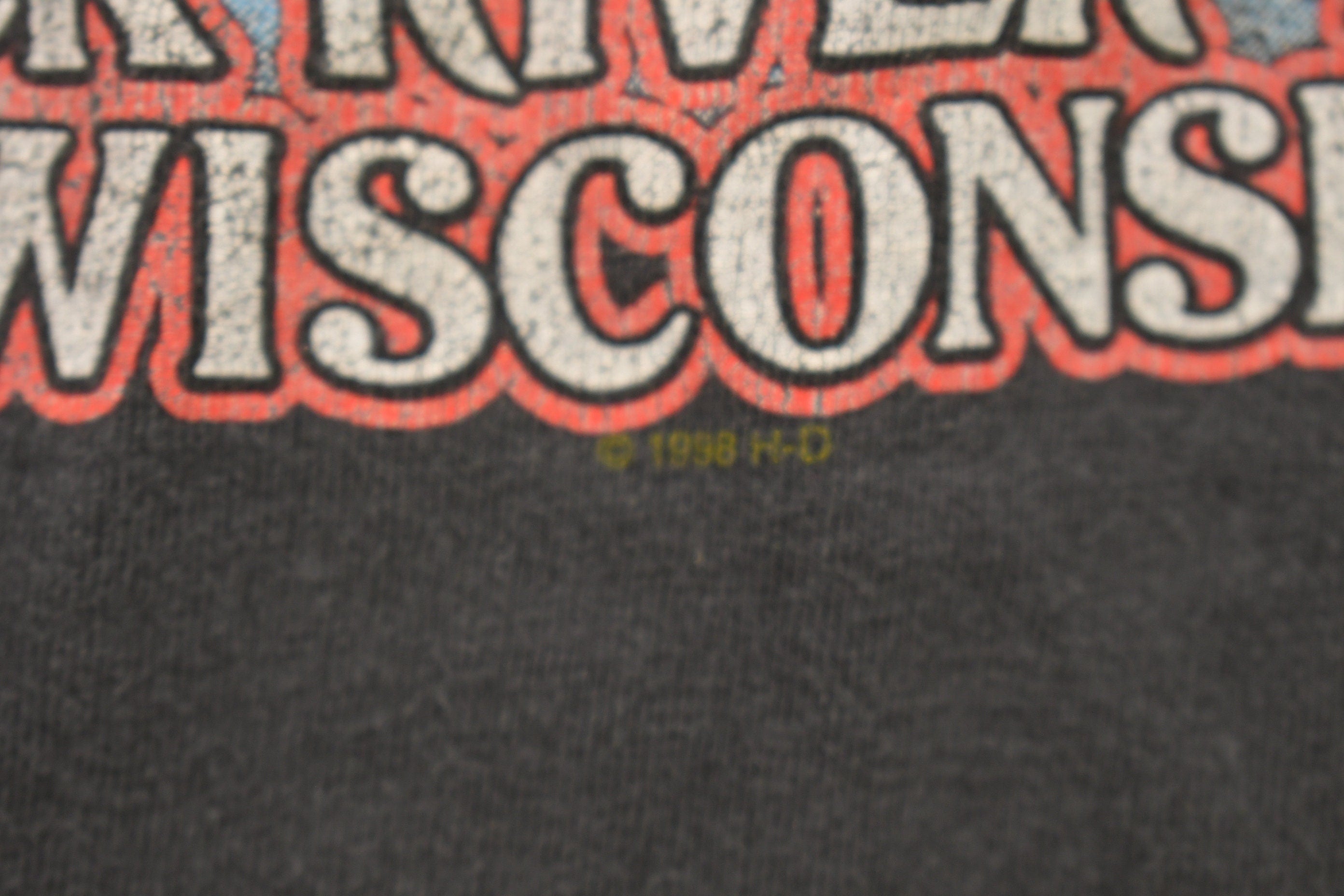Vintage 1990s Harley Davidson Motorcycles Al Muth Black River Falls T-Shirt