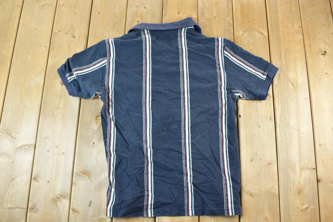 Vintage 1990s Chaps Ralph Lauren Quarter Button Polo Shirt / Vintage Flannel / Plaid Button Up / Cowboy Shirt / Preppy Button Up