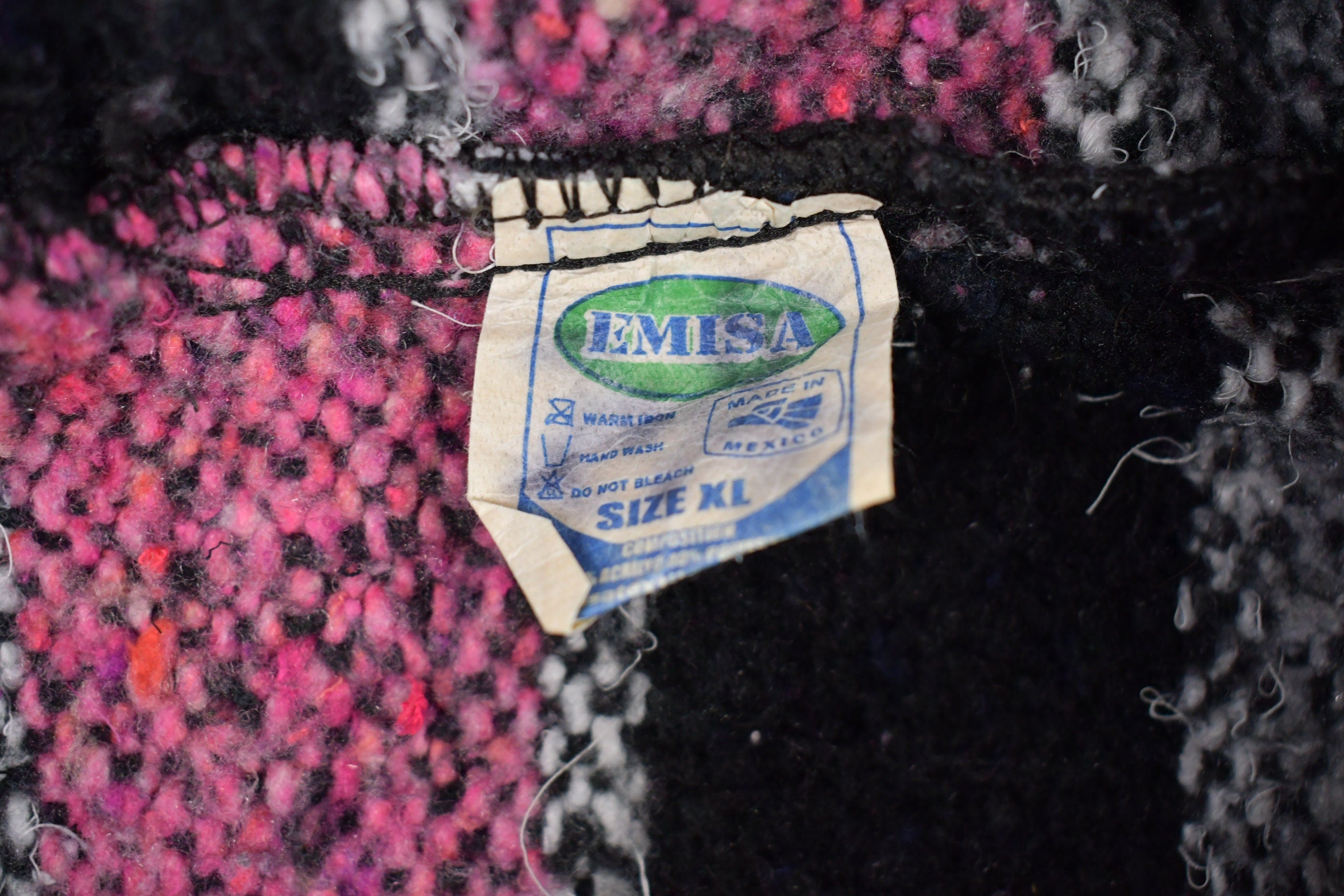 Vintage 1990s Mexican Blanket Hoodie