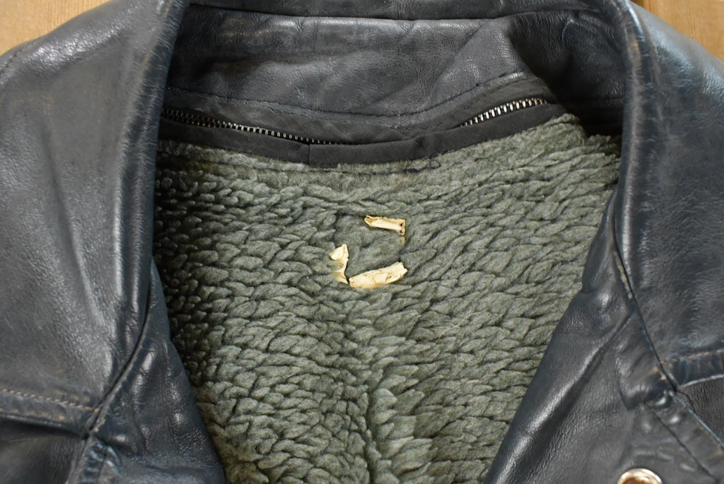 Vintage 1970s DeVry Institute of Technology Collegiate Lined Leather Jacket Men's Large
