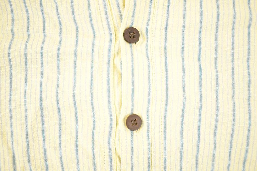 Vintage 1990s Fabindia Souvenir Button Up Striped Travel T-Shirt Men's M  Destination Shirt  90s Single Stitch Graphic Tee  Made in USA