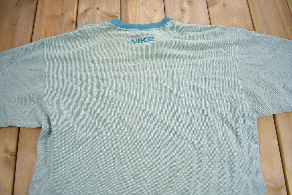 Vintage 1990s Nike Mini Swoosh Heavy Weight Turbo Green T-Shirt