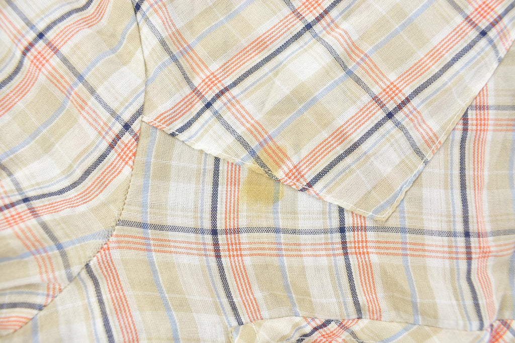 Vintage 1980s Wrangler Cowboy Plaid Button Up Shirt