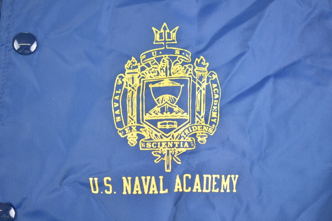 Vintage 1980s US Naval Academy Champion Windbreaker Jacket