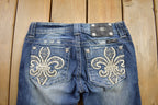 Vintage Y2K Miss Me Bedazzled Low Rise Jeans Size 26x31