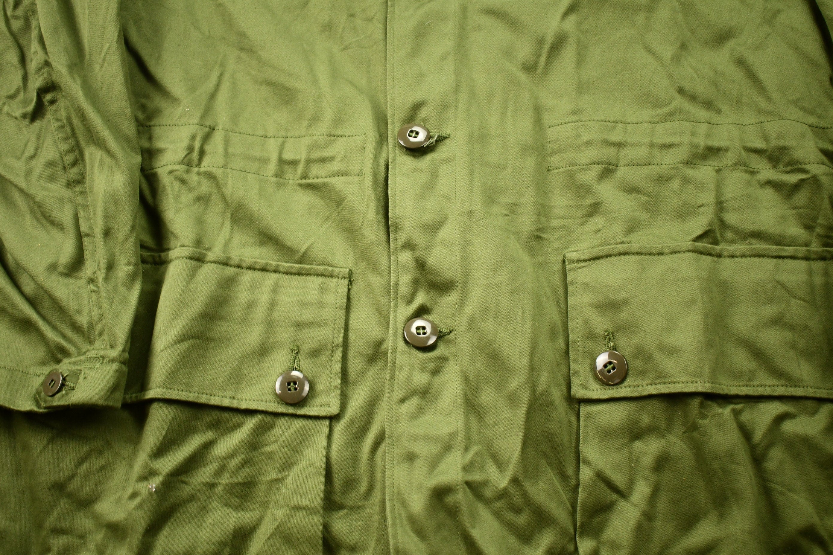 Vintage 1990s Military Button Up Overcoat