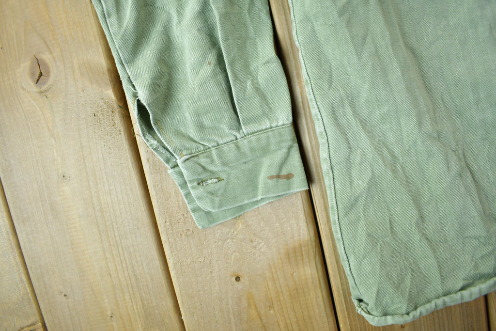 Vintage 1960s OG-107 Military Sateen Jacket /