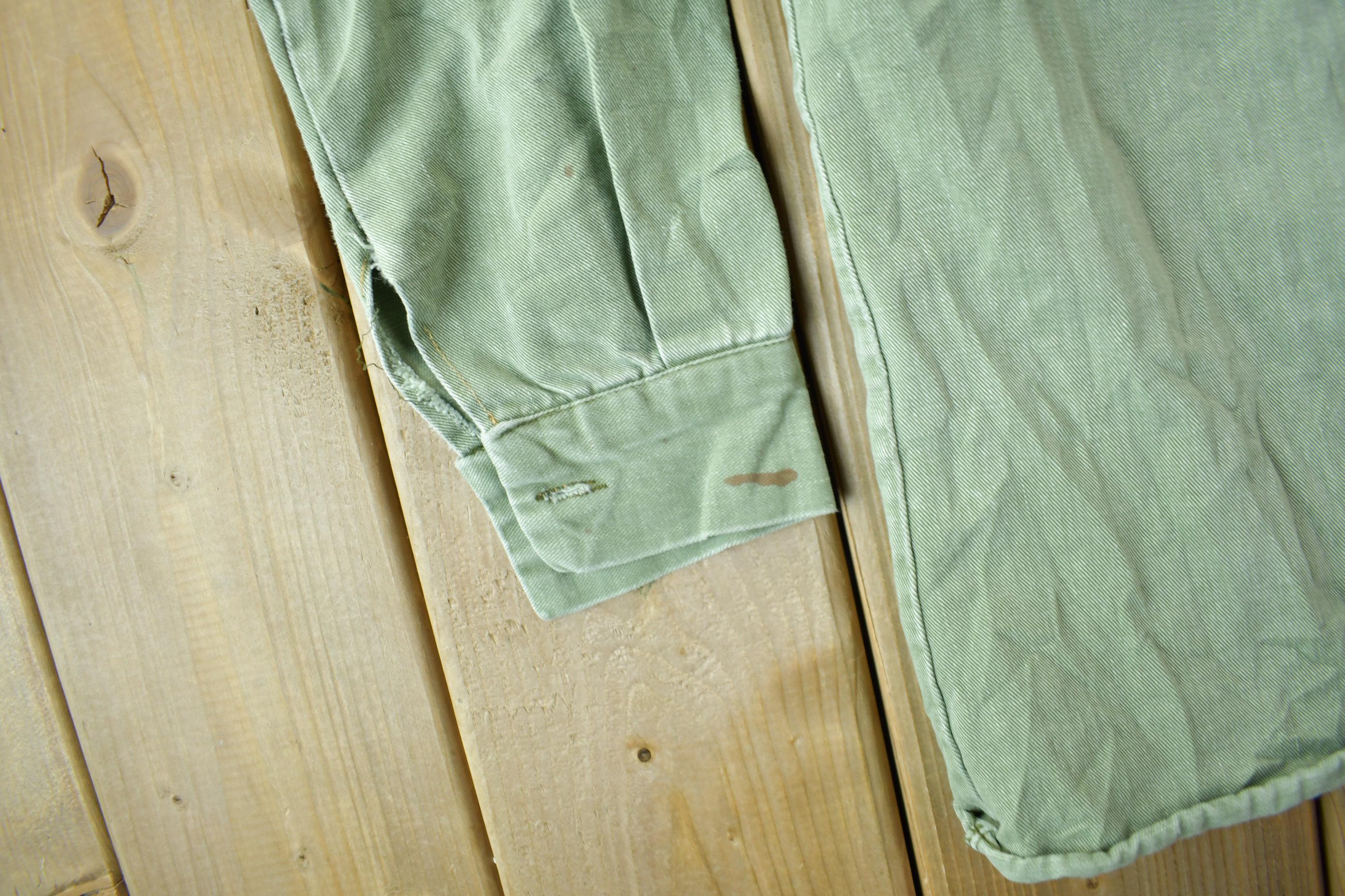 Vintage 1960s OG-107 Military Sateen Jacket /