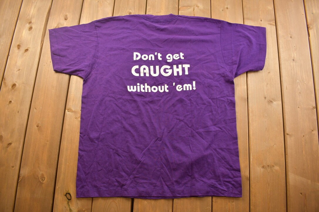 Vintage 1990s Seatbelts Safety Themed Graphic T Shirt