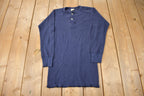 Vintage 1980s St Johns Bay Thermal Waffle Henley Shirt