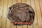 Vintage 1990s Chicago Bears Satin Button Up NFL Football Swingster Jacket