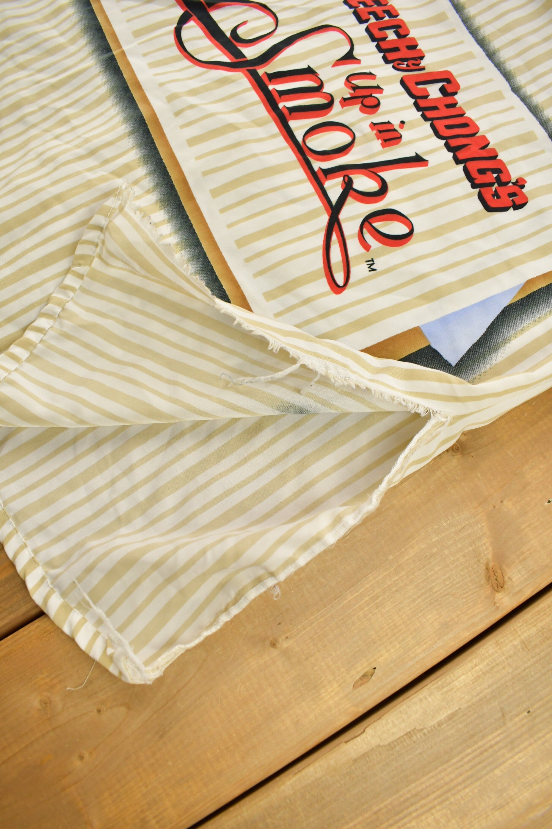 Vintage 1990s Cheech And Chong Up In Smoke Button Up Shirt / Vintage Movie Shirt / Smokers Series / Embroidered / Rare Vintage