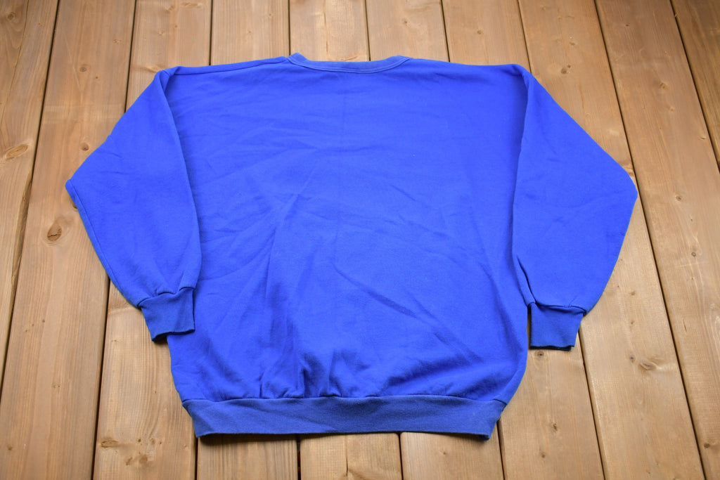 Vintage 1990s Floral Made In Canada Crewneck Sweatshirt