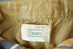 Vintage 1980s Sears Plaid Button Up Shirt Men's L