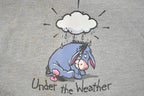 Vintage 1990s Eeyore The Disney Store Under The Weather Crewneck  Vintage Sweatshirt  Vintage Disney  Mickey  Embroidered  Made In USA
