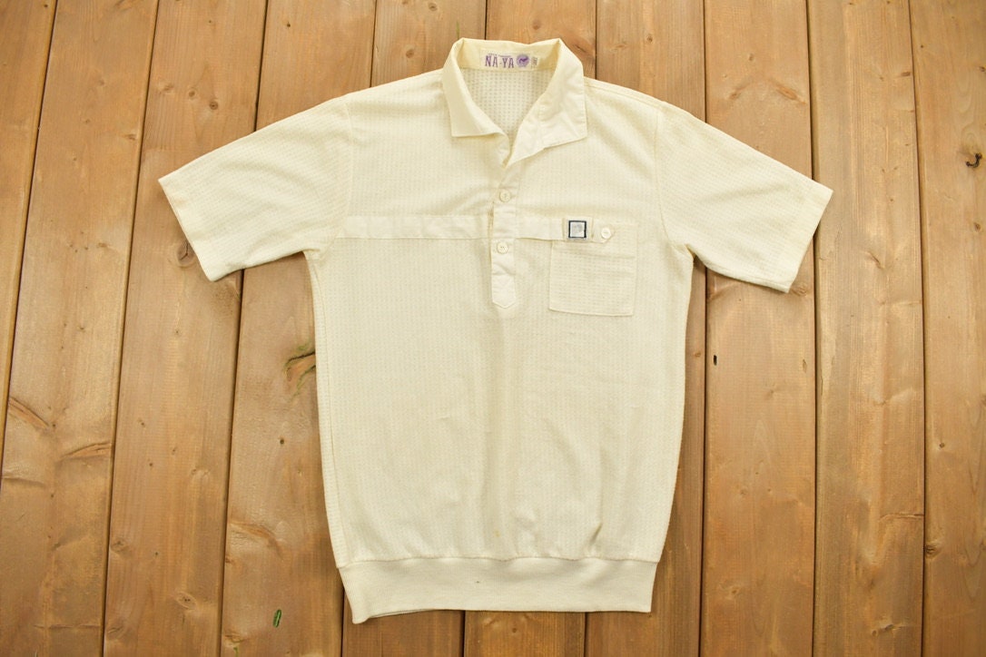 Vintage 1980s NAYA Pocket Polo Shirt