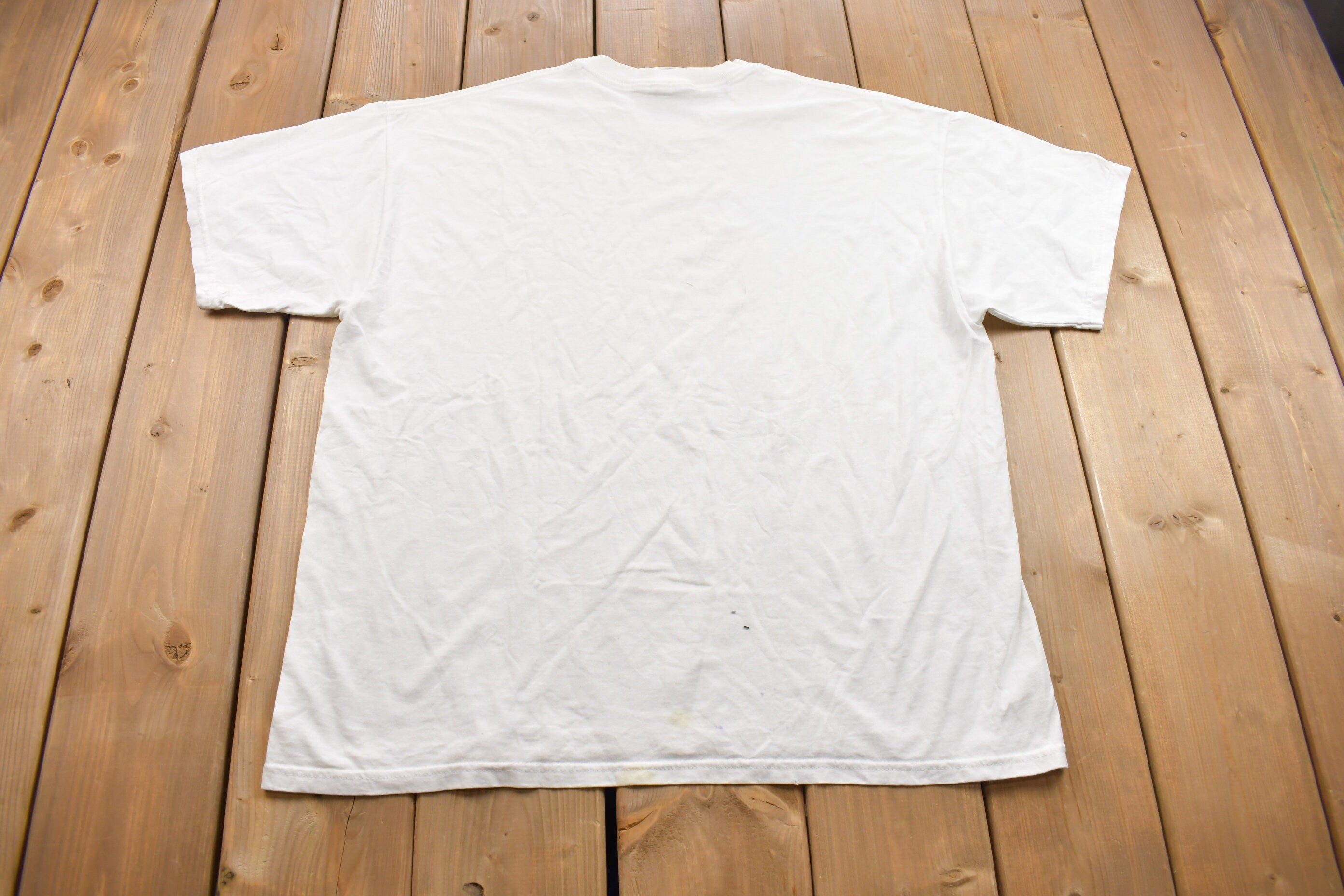 Vintage 1990s Jerzees Cartoon Bible Verse Graphic T Shirt