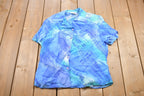 Vintage 1990s Via Moda Abstract All Over Button Up Shirt