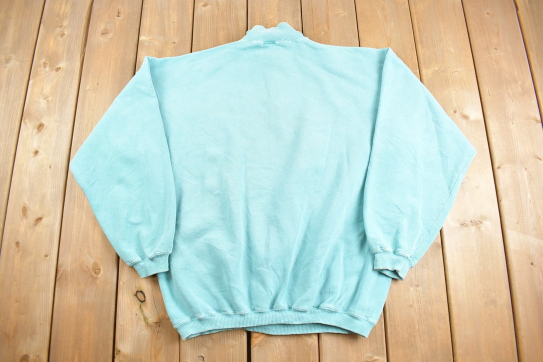 Vintage 1990s Lake view Memorial Quarter Zip Sweatshirt
