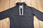 Vintage 1990 Mens Blue Dress Jumper Naval Uniform Sweater