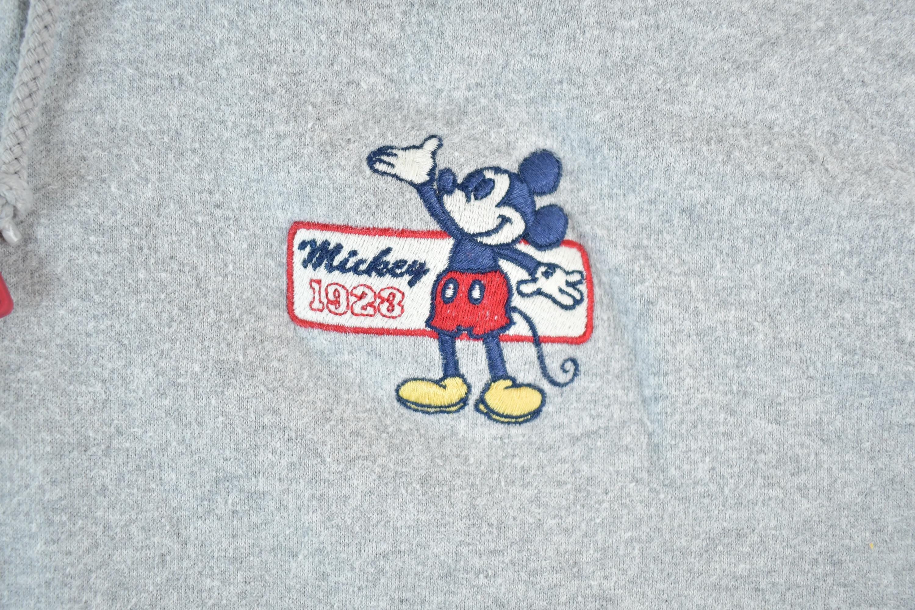 Vintage 1990s Disney Store Full Zip Hoodie Mens XL  Vintage Sweatshirt  Vintage Disney  Mickey  Embroidered Disney Sweater