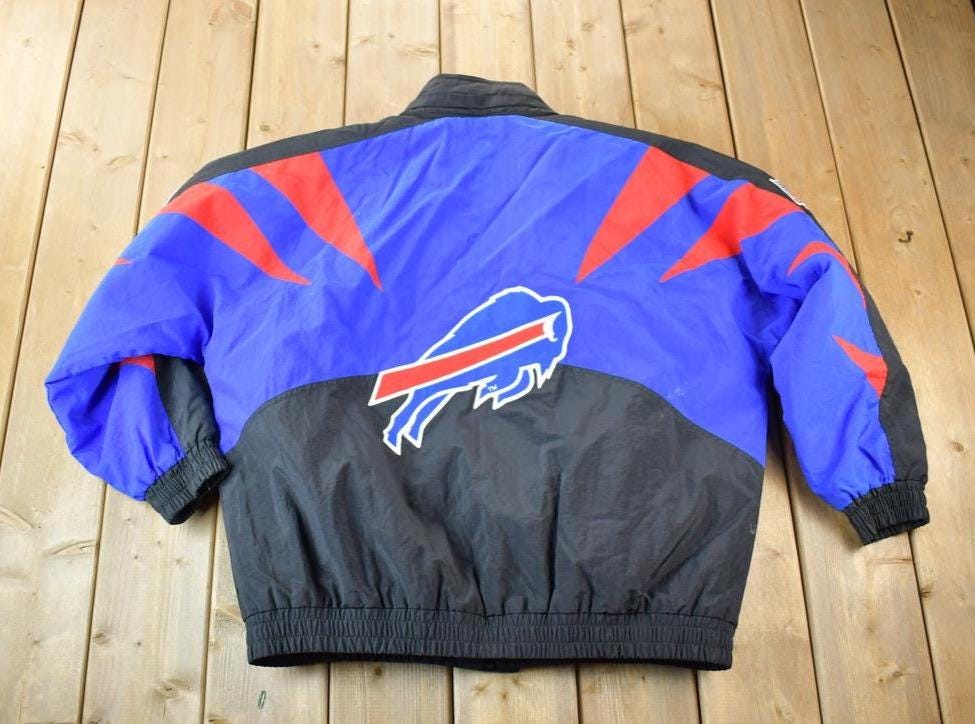 Vintage 1990s Vintage Apex One Sharktooth Buffalo Bills Full Zip Proline NFL Jacket