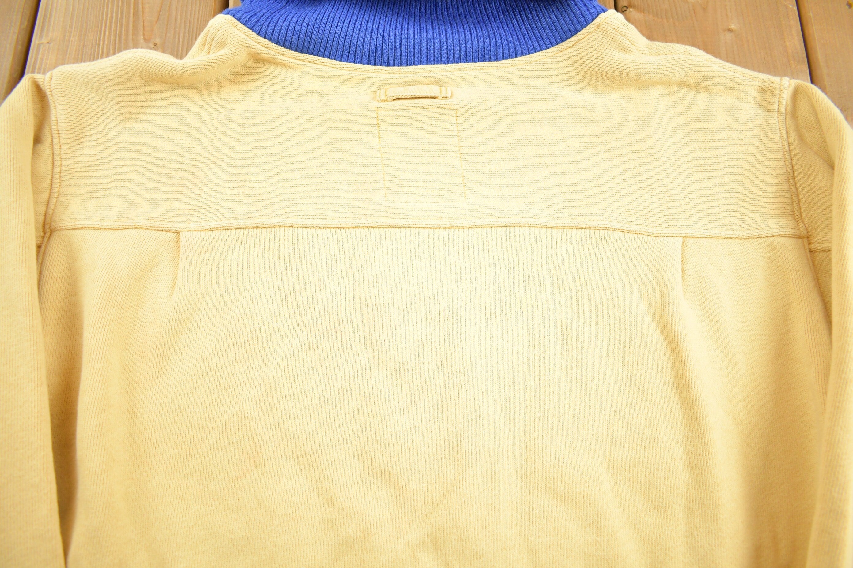 Vintage 1980s Xaline Polar Bear Fish Theme Turtleneck