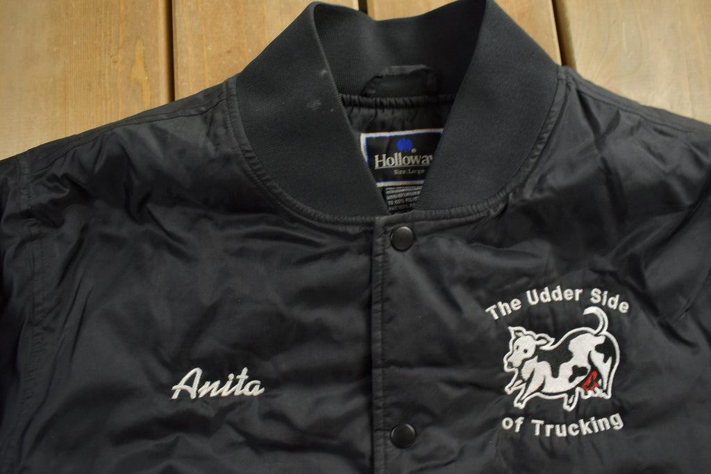 Vintage 1990s Halloway Millers Minnesota Satin Bomber Jacket