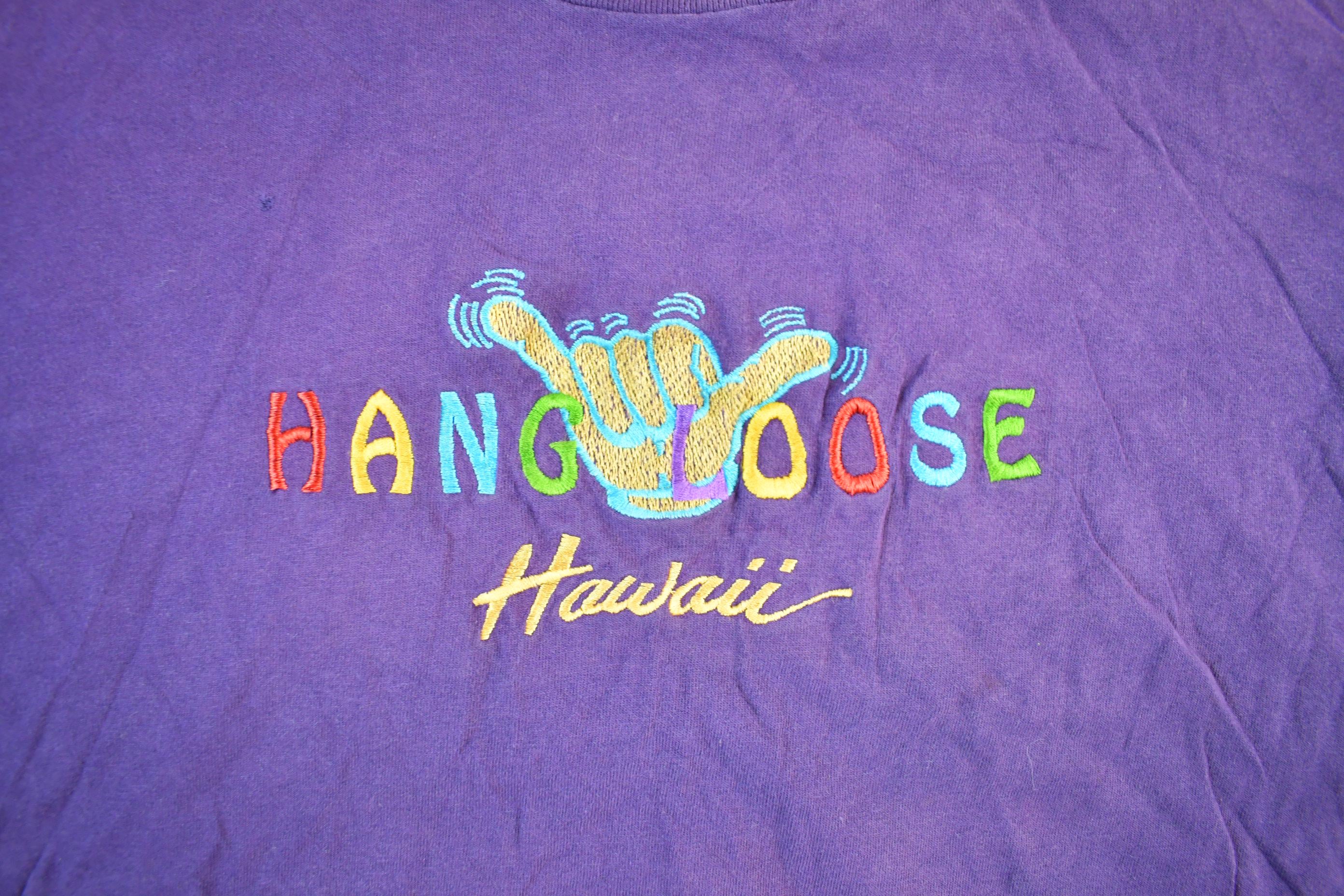 Vintage 1990s Hawaii Hang Loose T-Shirt Women's Large