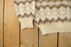 Vintage 1970s Knitting Mill Hekla Nordic Wool Knit Sweater Men's Medium