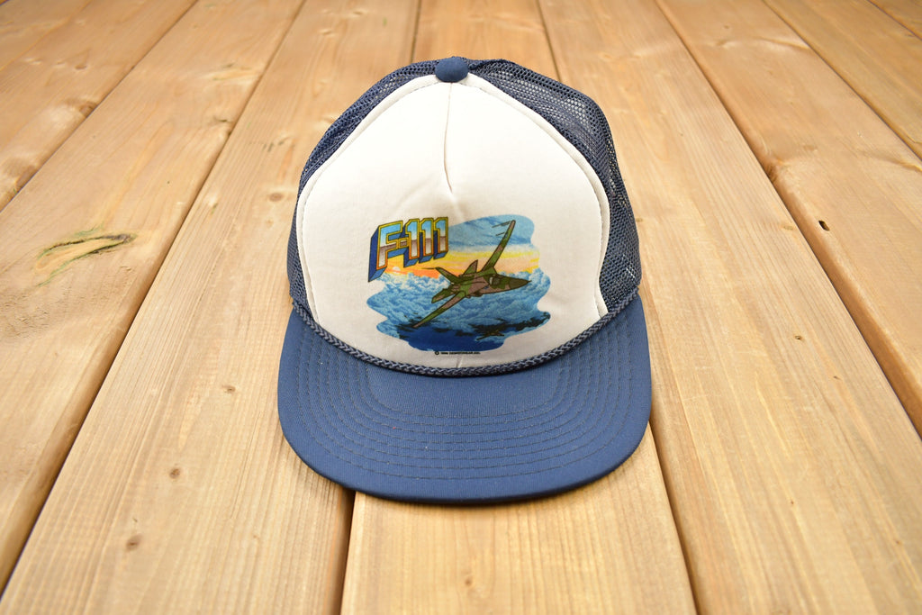 Vintage 1989 F-111 Fighter Jet Trucker Hat