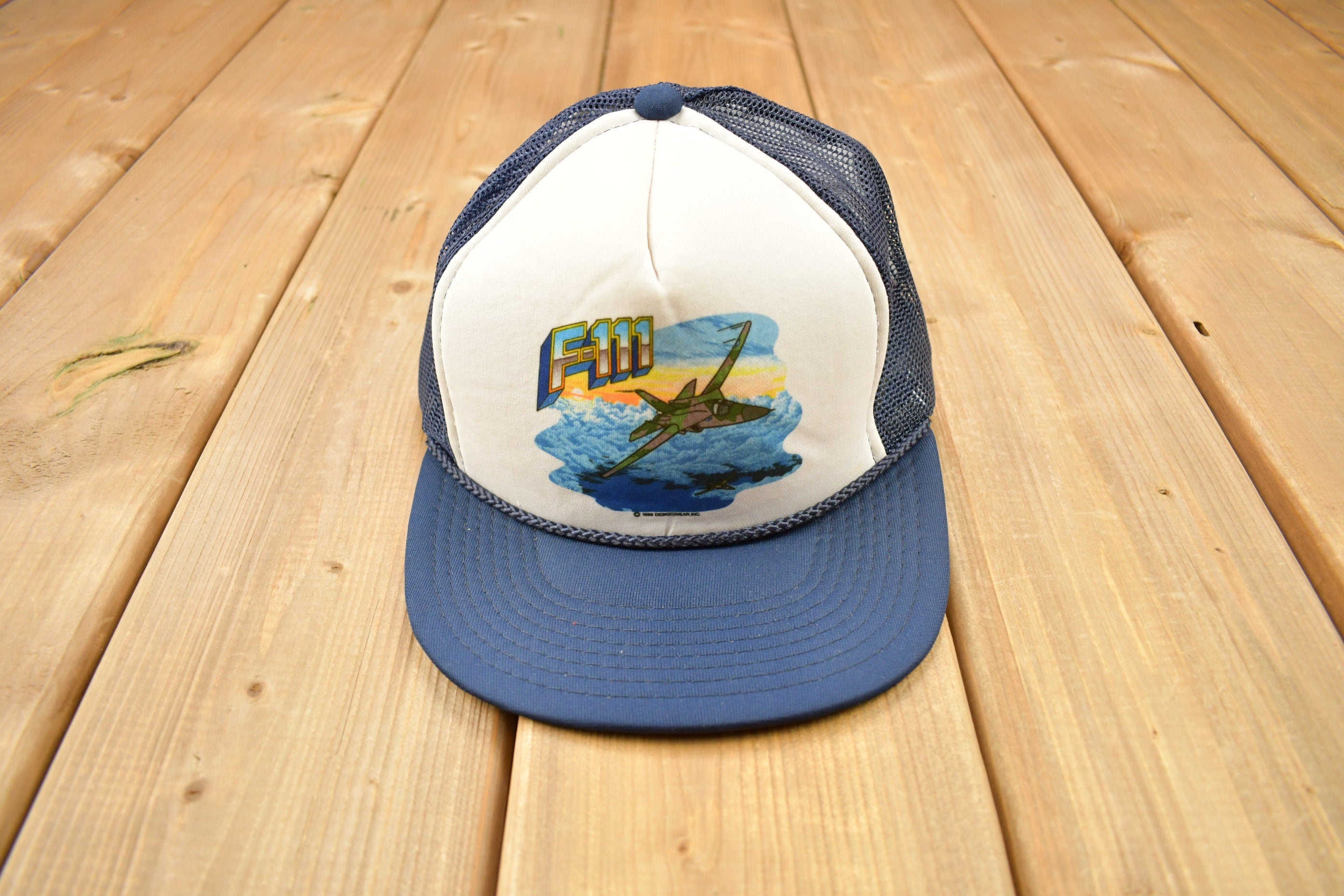 Vintage 1989 F-111 Fighter Jet Trucker Hat