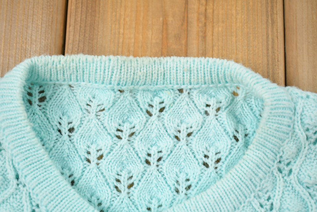 Vintage 1990s Knitted Sweater  Vintage 90s Cardigan  Pattern Sweater  Outdoor  Hand Knit  Pullover Sweatshirt  90s Cardigan