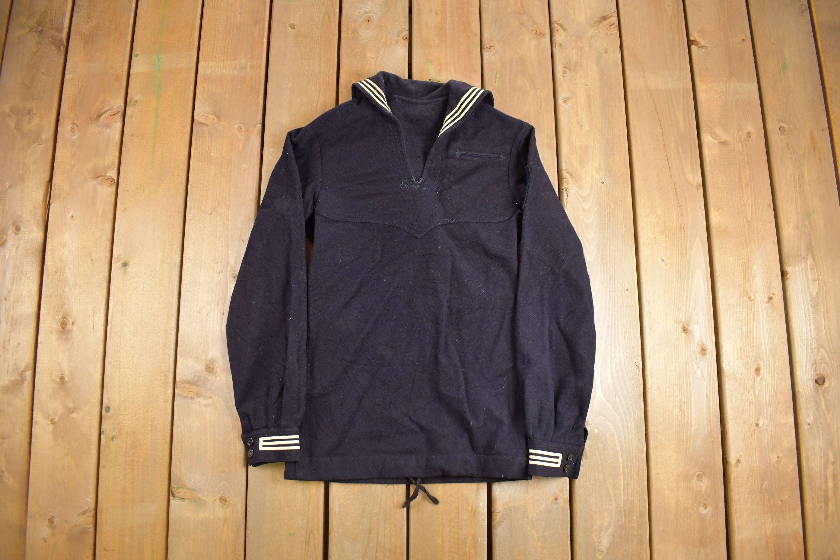 Vintage 1940s WWll Naval Wool Sweater