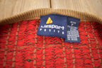 Vintage 1990s Lizsport Knitted Crewneck Sweater / Vintage 90s Crewneck / All Over Pattern / Golf / Sweatshirt / Made In Australia