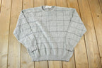 Vintage 1990s Sedgefield Knit Abstract Pattern Crewneck Sweater
