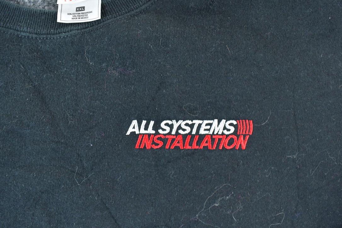 Vintage 1990s All Systems Installation Souvenir Heavyweight Crewneck Sweatshirt