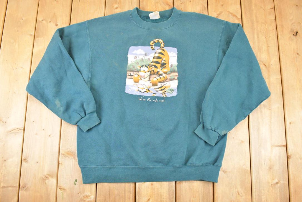 Vintage 1990s Tigger Winnie The Pooh Bear Disney Crewneck Sweater Women's XL