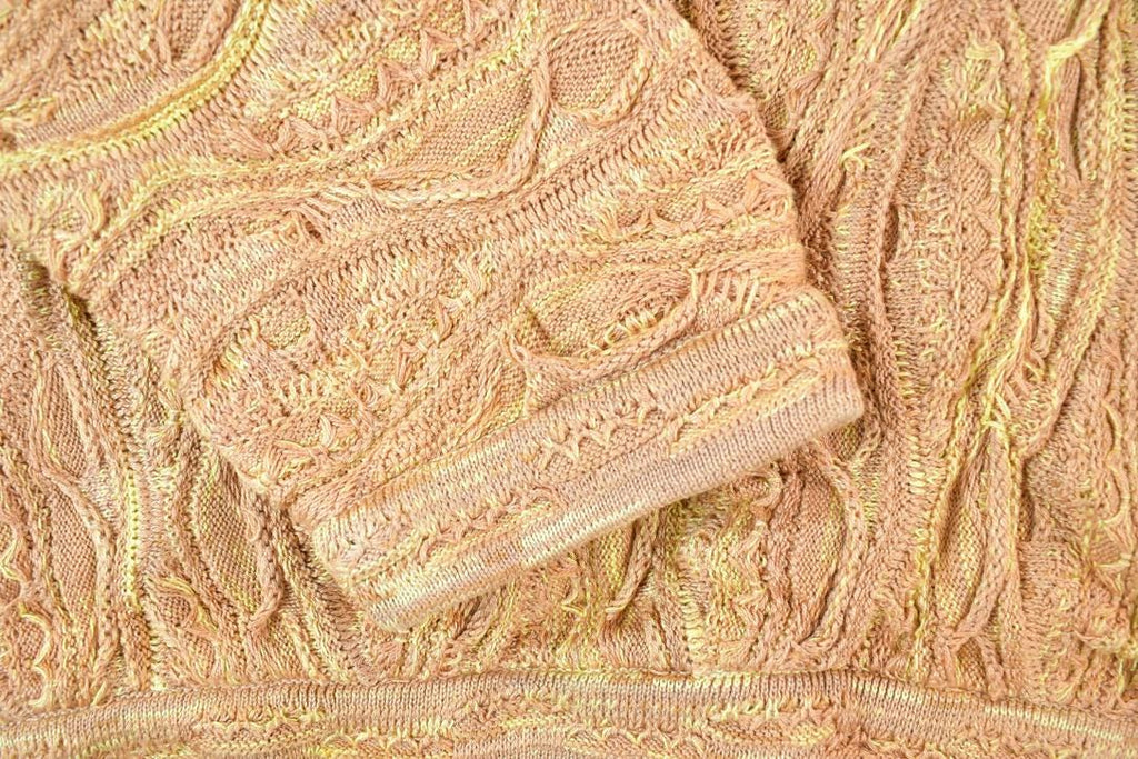 Vintage 1990s Coogi Made In Australia 3D knit 100% Cotton Abstract Pattern Crewneck Sweater