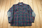Vintage 1970s Pendleton Plaid Button Up Board Shirt