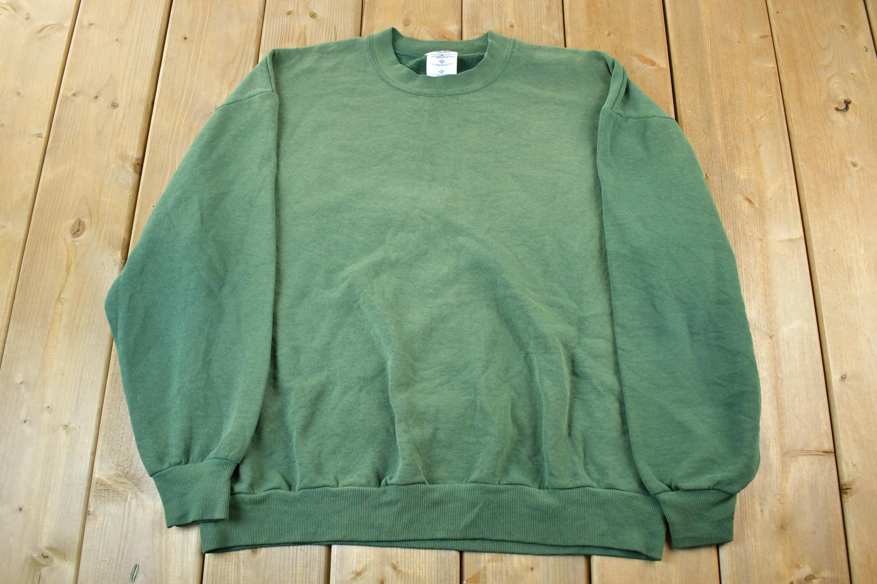 Vintage 1990s Jerzees Blank Crewneck Sweatshirt Men's XL