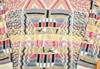 Vintage 1990s All Over Pattern Da Vinci Geometric California Knit Sweater