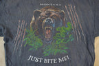 Vintage 1990s Just Bite Me Montana Bears Outdoors T-Shirt