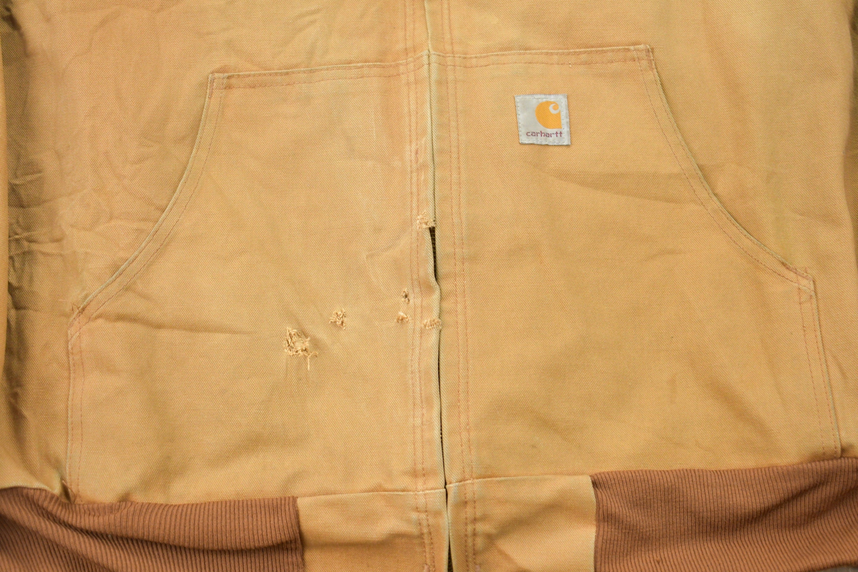 Vintage 1990s Carhartt Full Zip Hooded Jacket