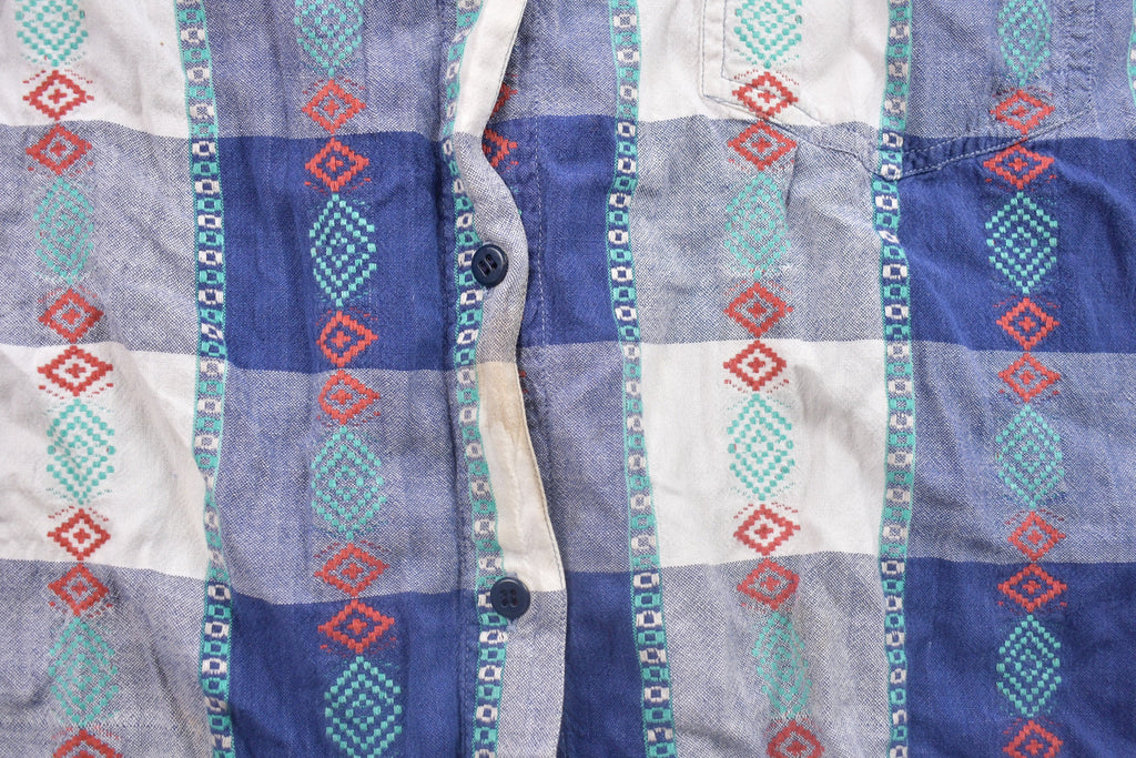 Vintage 1990s Futures Plaid Button Up Shirt