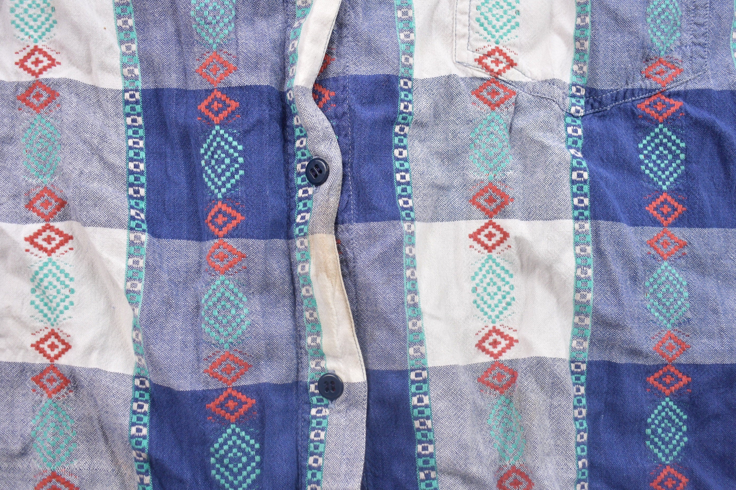 Vintage 1990s Futures Plaid Button Up Shirt